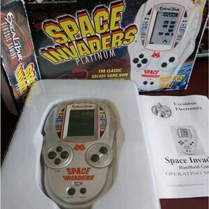 Vintage Space Invaders Platinum Handheld Vintage Electronic Game 2000s NEW